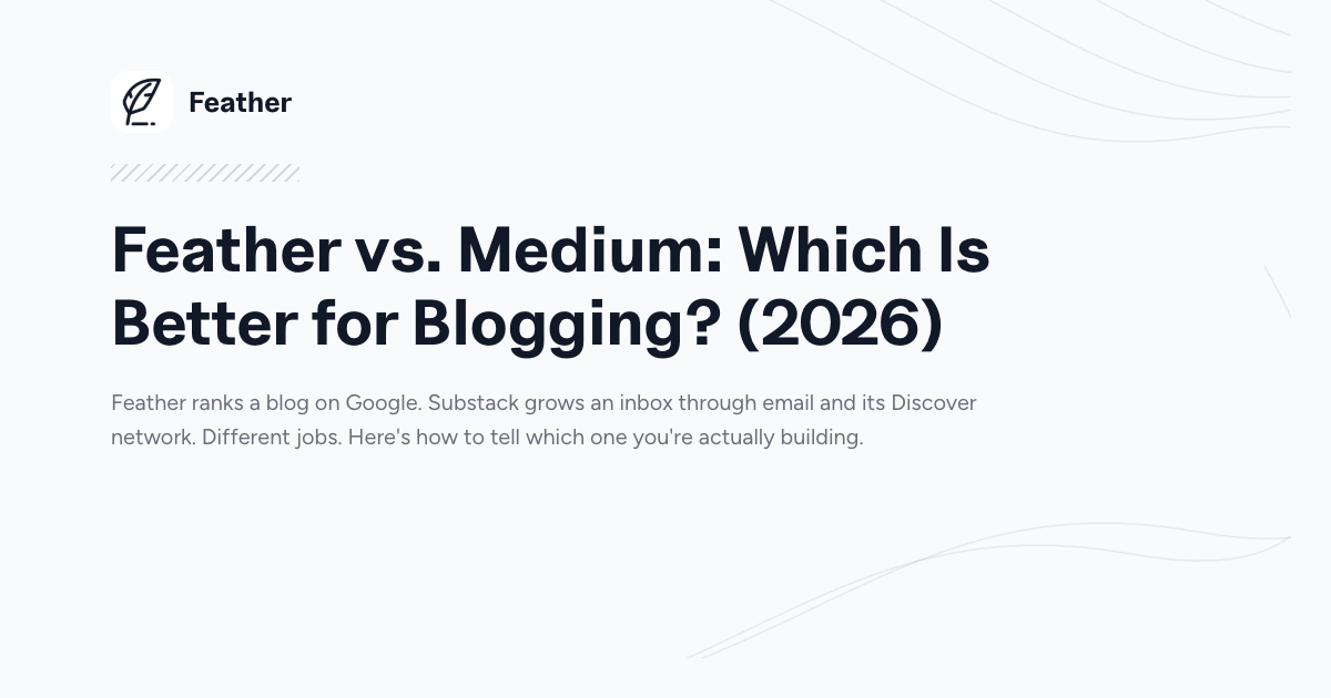 Feather vs. Medium