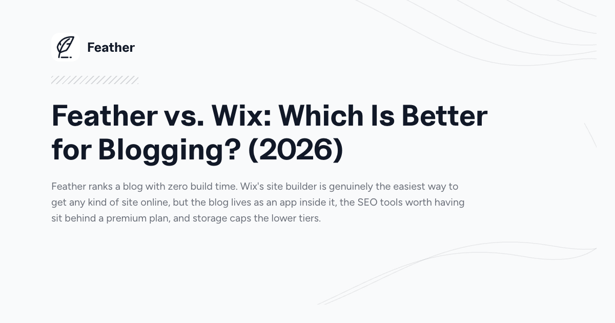 Feather vs. Wix
